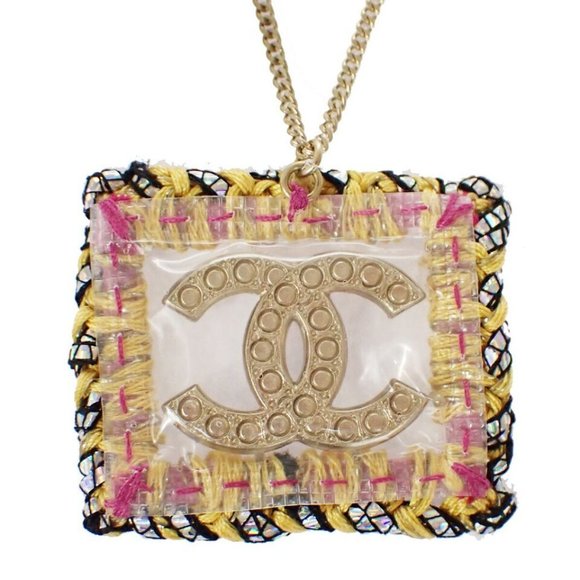 CHANEL CC Logo Chain Necklace Imitation Pearl Gold France Accessory - Picture 1 of 14